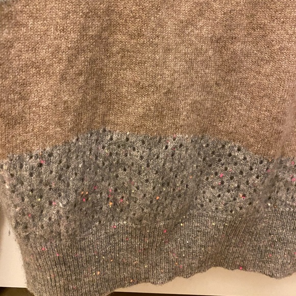 white + warren colorwork oversized gray neon colours knit sweater cashmere - Picture 5 of 16